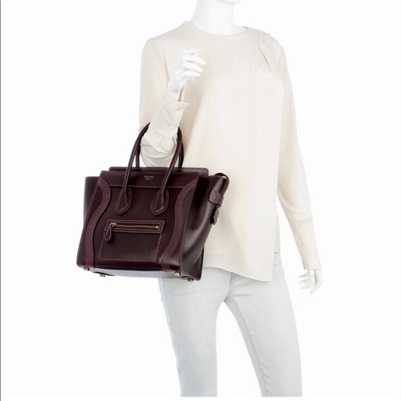 Celine Calfskin Micro luggage tote 🎈NIB - Picture 3 of 11